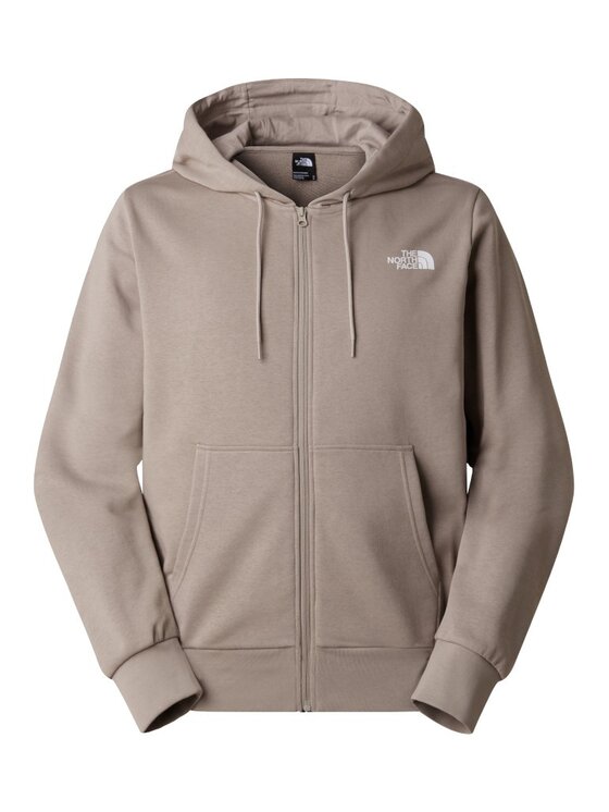 The North Face The North Face Bluza Simple Dome Light Regular Full Zip Hoodie Szary Regular Fit