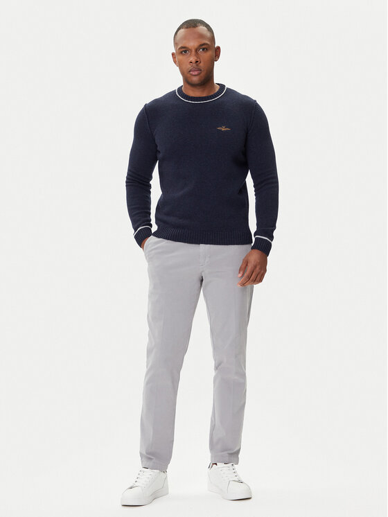 Aeronautica Militare Aeronautica Militare Džemper 252MA1608UL00924 Tamnoplava Regular Fit