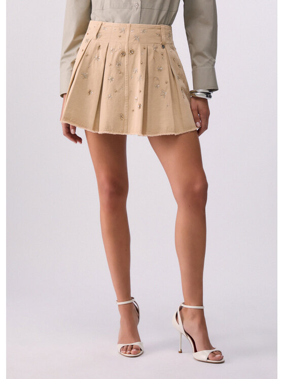 Liu Jo Liu Jo Minigonna WA6186T433AX0762 Beige Regular Fit