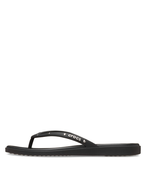 Crocs Crocs Infradito Miami Studded Flip 211471 Nero