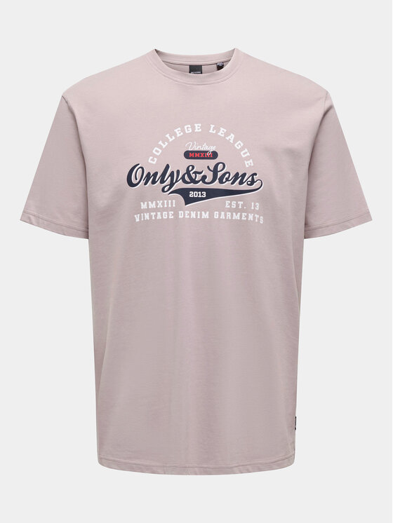 Only & Sons Only & Sons Тишърт Lenny 22028593 Виолетов Regular Fit