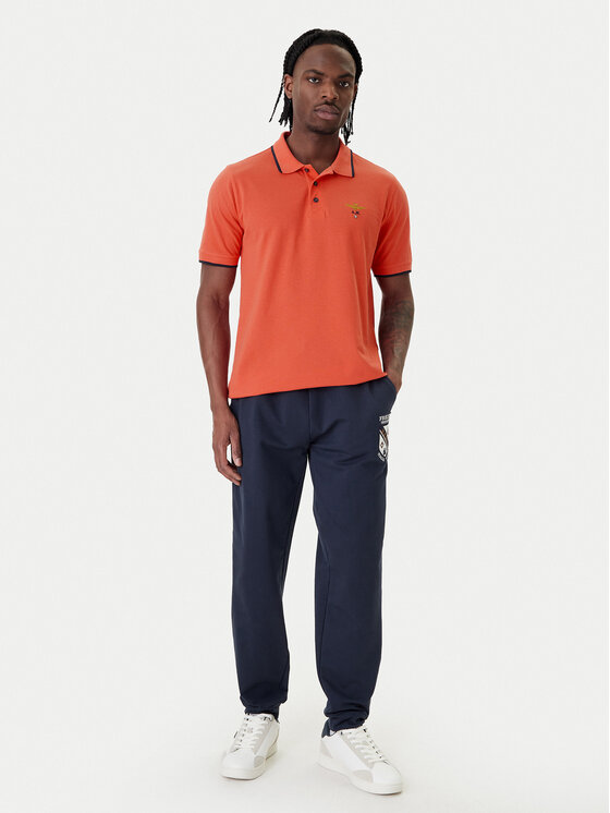 Aeronautica Militare Aeronautica Militare Polo marškinėliai 261PO1308UP00082 Oranžinė Regular Fit