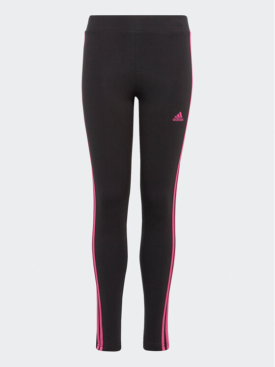adidas Leggings Essentials 3 Stripes Cotton IC3627 Schwarz Tight Fit Modivo