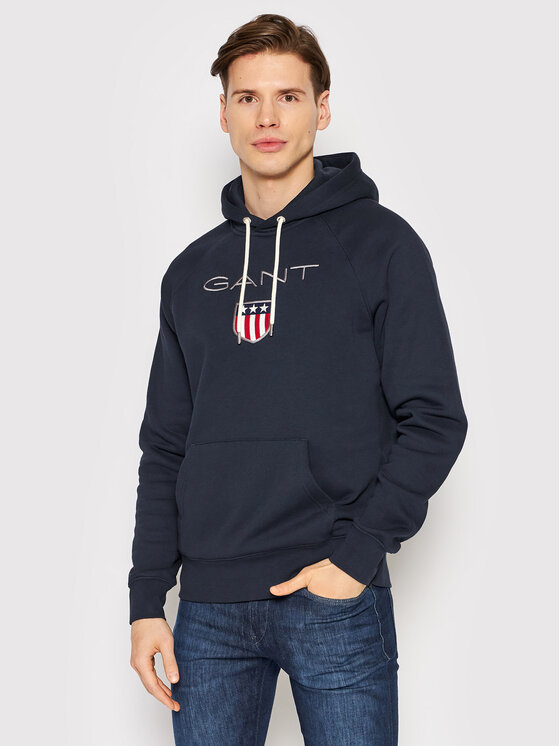 Gant Džemperis Shield 276310 Tamsiai mėlyna Regular Fit • Modivo.lt
