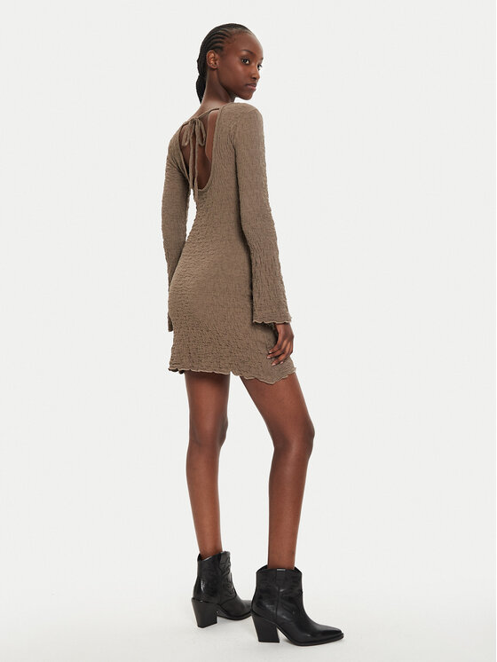 Brave Soul Brave Soul Vsakodnevna obleka LDRJ-225ORALIEBR Rjava Regular Fit