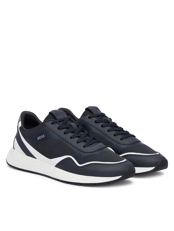 BOSS BOSS Sneakersy Titanium 50568928 Tmavomodrá