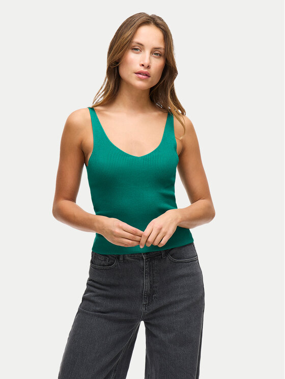 Vila Vila Top Wennie 14104135 Zielony Regular Fit