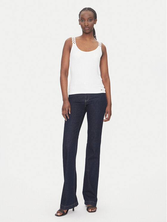 Morgan Morgan Top 251-DOUBI Biały Slim Fit