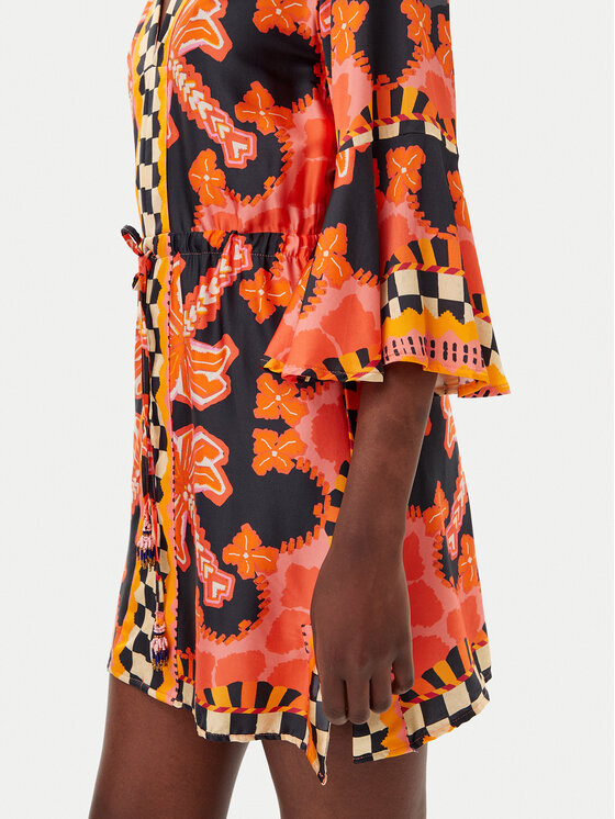 Maaji Maaji Paplūdimio suknelė Racing Palms Joypop PT2529CPO003 Oranžinė Regular Fit