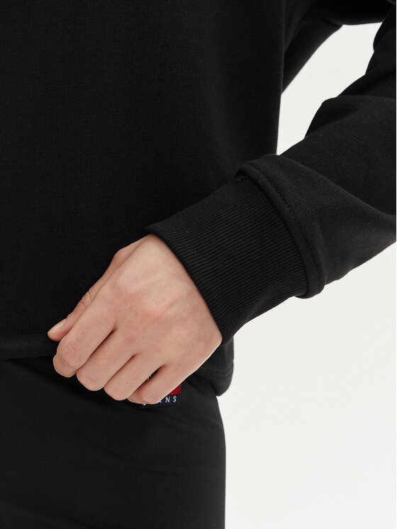 Tommy Jeans Tommy Jeans Pulóver Essential Logo DW0DW18143 Fekete Regular Fit