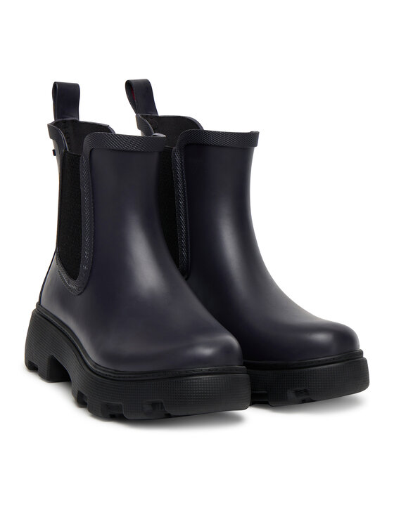 Tommy Hilfiger Tommy Hilfiger Gummistiefel Rubber Flag Cleated FW0FW08637 Dunkelblau