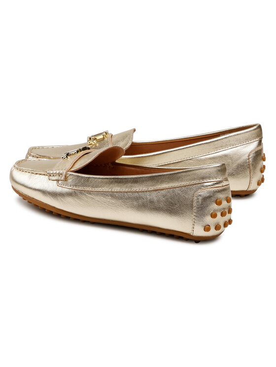 LAUREN RALPH LAUREN Lauren Ralph Lauren Mokasyny Barnsbury 802809341001 Złoty