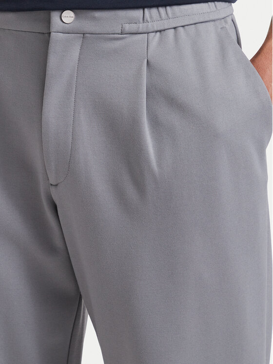 Calvin Klein Calvin Klein Pantaloni din material LV04LF607G Gri Tapered Fit