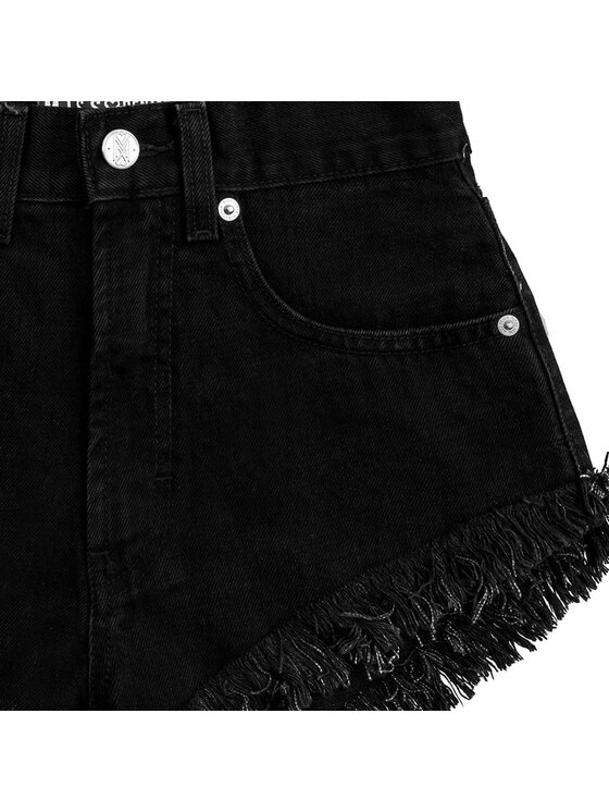MissDenim MissDenim Szorty jeansowe High Waist Czarny Regular Fit