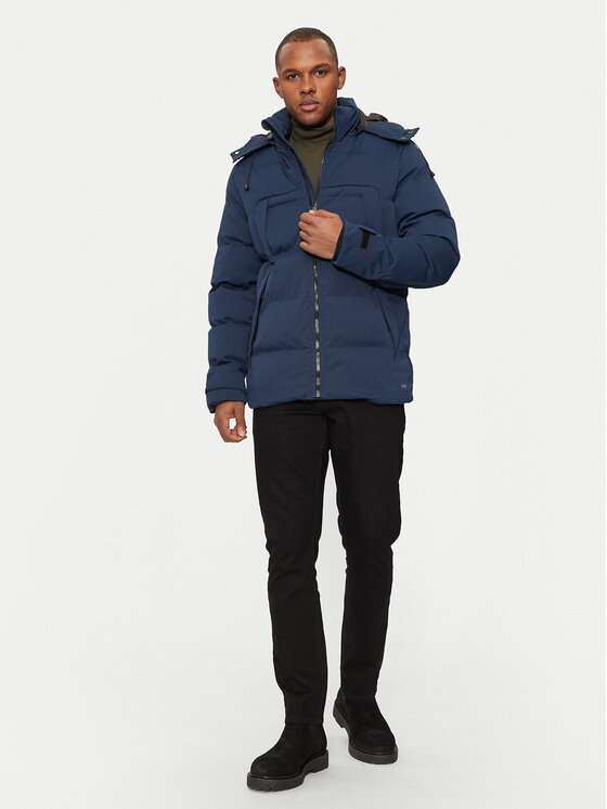 Blend Blend Télikabát 20717483 Sötétkék Regular Fit