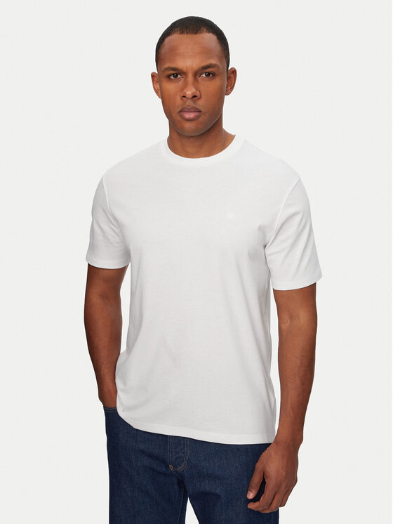 Calvin Klein Tricou LV04LB275G Alb Relaxed Fit