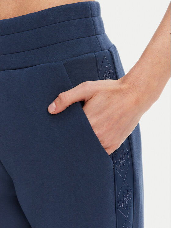 Guess Guess Teplákové kalhoty W5YB11 KBYE2 Tmavomodrá Regular Fit