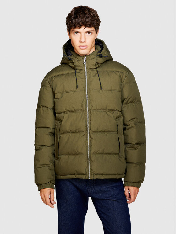 Sisley Sisley Télikabát 23VFSN02J Zöld Regular Fit