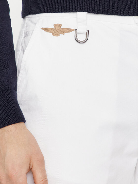 Aeronautica Militare Aeronautica Militare Chinos 241PA1597CT3293 Weiß Regular Fit