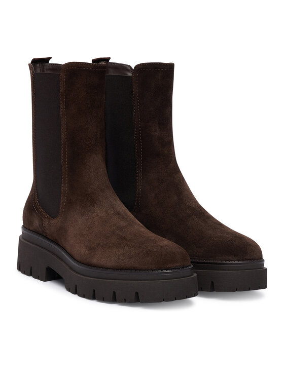 Tamaris Tamaris Kotníková obuv s elastickým prvkem 1-25992-41 Hnědá