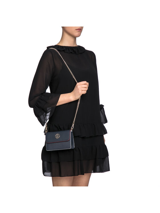 Tommy Hilfiger Kabelka Honey Mini Crossover AW0AW05117 Tmavomodr