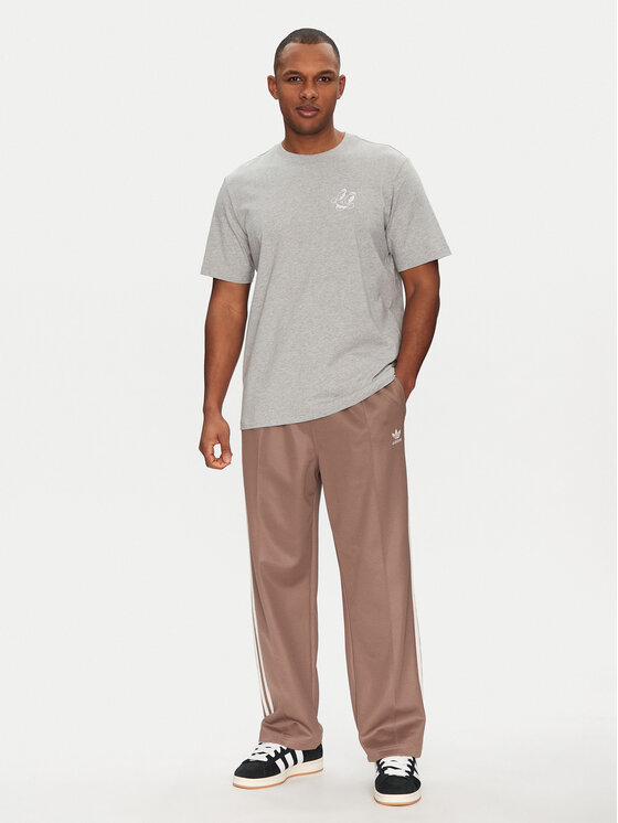 adidas adidas Donji dio trenerke adicolor Firebird JP1067 Bež Baggy Fit
