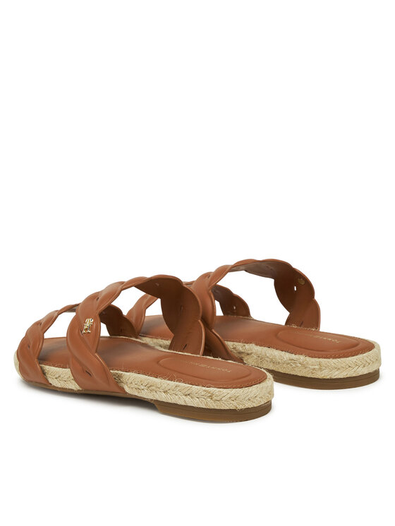 Tommy Hilfiger Tommy Hilfiger Espadrile Leather Rope Espadrille Mule FW0FW08503 Smeđa
