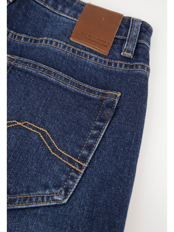 Volcano Volcano Jeansy D-PEAK Niebieski Regular Fit