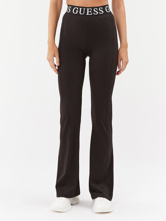 Guess Pantalon en tissu V3BB12 MC04Z Noir Regular Fit Modivo