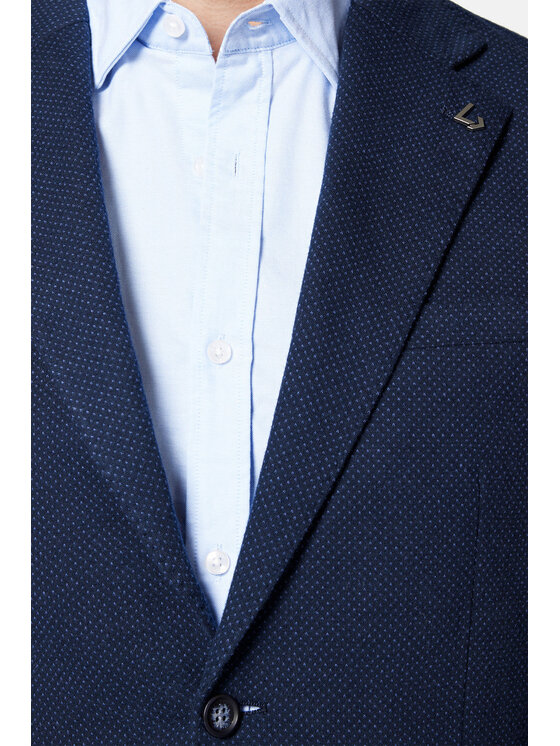 Lancerto Lancerto Marynarka Tramore MA131223000002 Granatowy Slim Fit