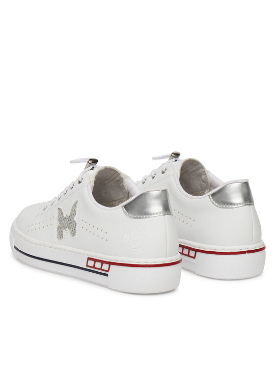 Rieker Rieker Sneakersy L8857-80 Biały