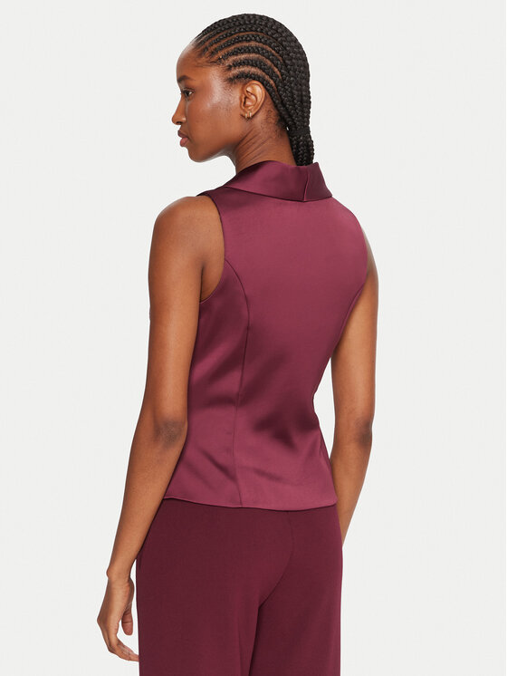 Rinascimento Rinascimento Vestă de costum CFC0124958003 Vișiniu Slim Fit