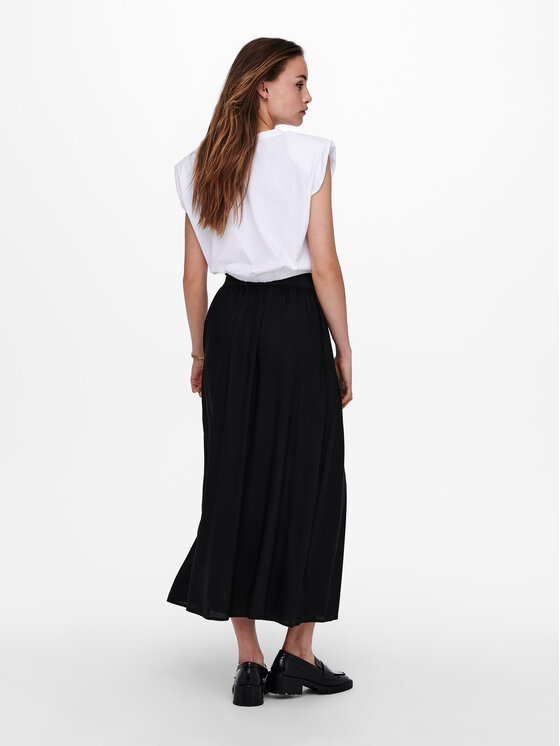 ONLY ONLY Fustă maxi Venedig 15164606 Negru Regular Fit
