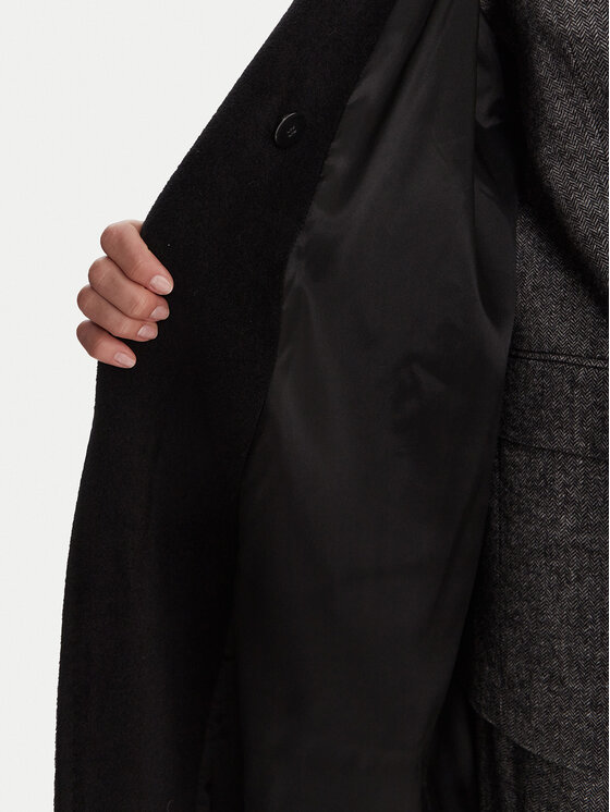 Marella Marella Cappotto di lana Scherzo 2523016102 Nero Regular Fit