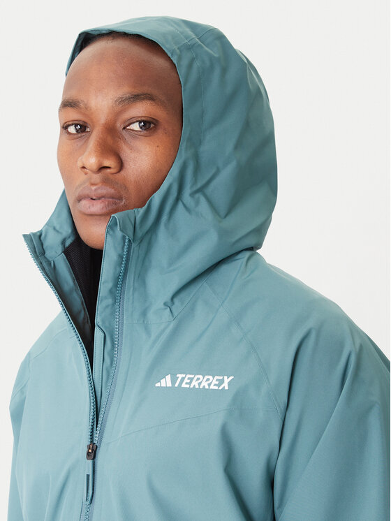 adidas adidas Neperšlampanti striukė Terrex Multi 2L RAIN.RDY JL9774 Žalia Regular Fit