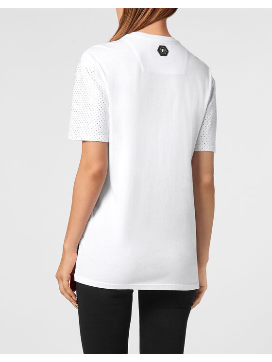 PHILIPP PLEIN PHILIPP PLEIN T-Shirt 14757 Bílá Over Fit