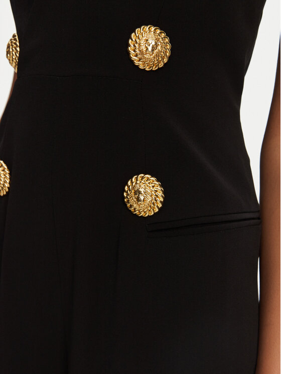 Balmain Balmain Kezeslábas DF1PW145VB00 Fekete Regular Fit