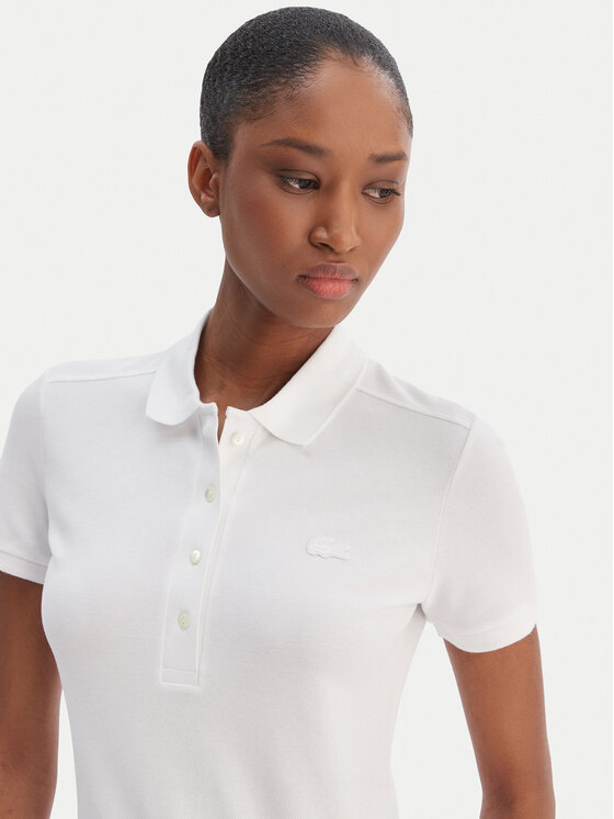 Lacoste Lacoste Polo majica PF5462 Bela Slim Fit