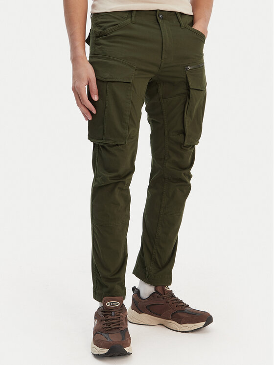 G-Star Raw Pantaloni din material Rovic D02190-5126 Verde Regular Fit