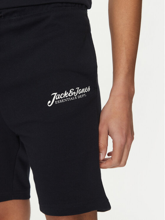 Jack&Jones Jack&Jones Komplektas: marškinėliai ir sportiniai šortai Beau 12277466 Tamsiai mėlyna Relaxed Fit