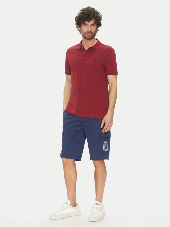 Aeronautica Militare Aeronautica Militare Pantaloncini di tessuto 251BE257CT3510 Blu scuro Regular Fit