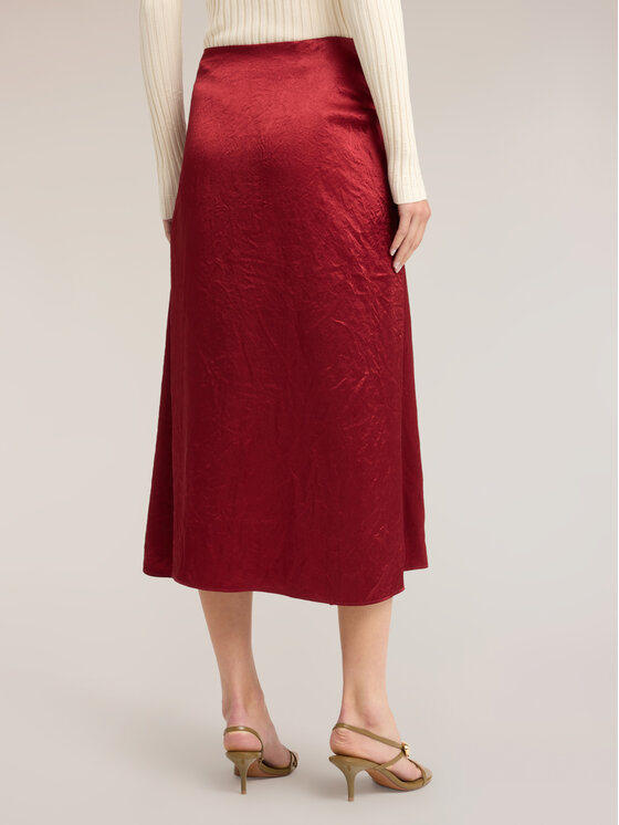 Motivi Motivi Spódnica midi 1068Q001249N036 Bordowy A-Line Fit