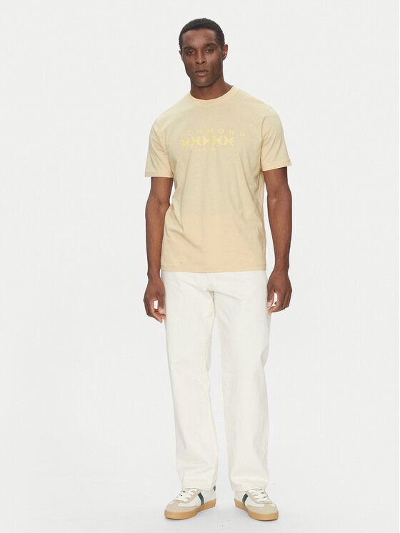 Richmond X Richmond X T-särk UMP25004TS Beež Regular Fit