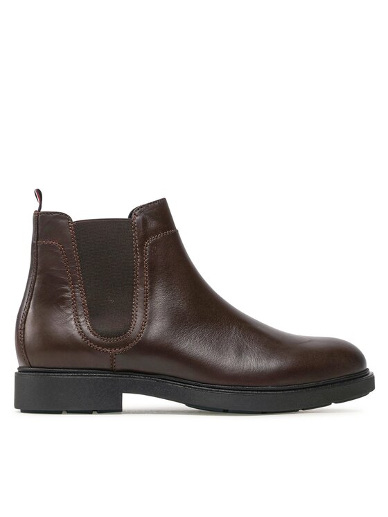 Tommy Hilfiger Tommy Hilfiger Челсі Elevated Rounded Lth Chelsea FM0FM04183 Коричневий
