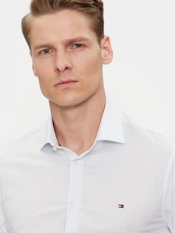 Tommy Hilfiger Tommy Hilfiger Marškiniai MW0MW34629 Mėlyna Slim Fit