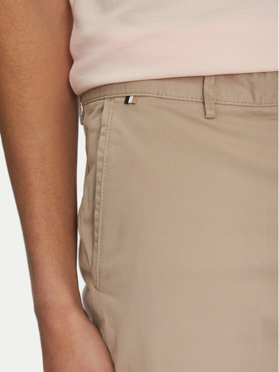 BOSS BOSS Szorty materiałowe 50487993 Beżowy Slim Fit