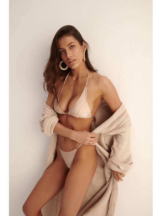 Hottie Hot Hottie Hot Bikini pezzo sopra OASIS Beige