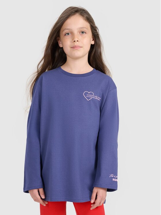 4F 4F Longsleeve 4FJRAW25TLONF589-33S Μπλε Oversize