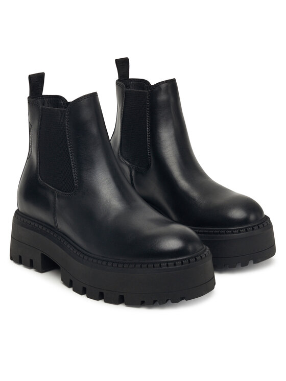 Tamaris Tamaris Kotníková obuv s elastickým prvkem 1-25486-43 Černá