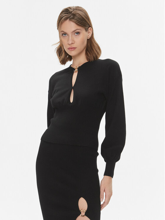 PINKO Pinko Džemper Chioccia 101848 A15S Crna Regular Fit